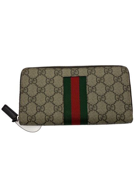 GUCCI(グッチ) / 長財布_ウェブ_GGスプリーム/PVC/BEG/メンズ | 中古品