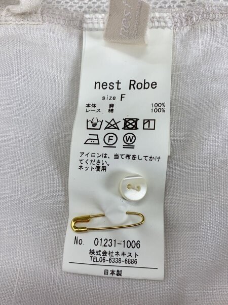 nest Robe(ネストローブ) / レースタッカーベスト/FREE/リネン/IVO