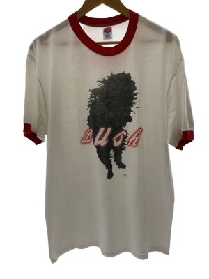 SOFFE(ソフィー) / 90s/USA製/カレッジTシャツ/M/コットン/BLU/無地