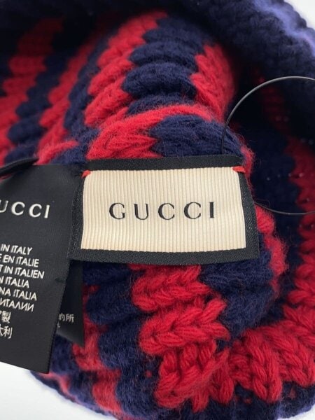 GUCCI ビー ニット メンズ　セーター　蜂 GUCCI(グッチ) / BEE/蜂/ニットキャップ/M/ウール/NVY/ボーダー/メンズ