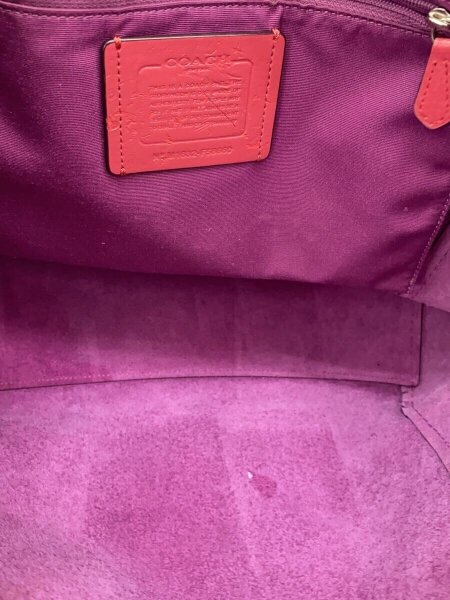 COACH(コーチ) / ダービートートバッグ/レザー/PNK/F58660// | 中古品 