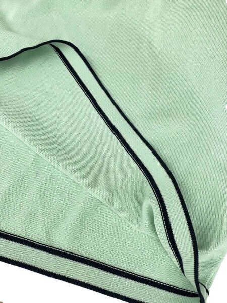 HERMES(エルメス) / スキッパーニットポロシャツ/M/コットン/グリーン 