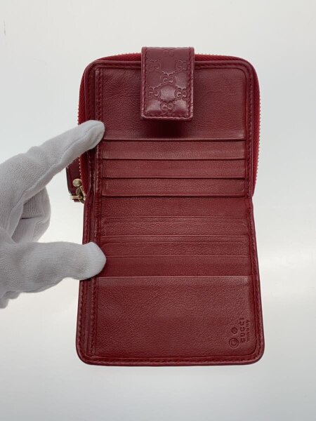 GUCCI / 2ツ折サイフ_マイクログッチシマ/レザー/BRD/総柄/レディース GUCCI(グッチ) / 2ツ折サイフ_マイクログッチシマ/レザー/BRD