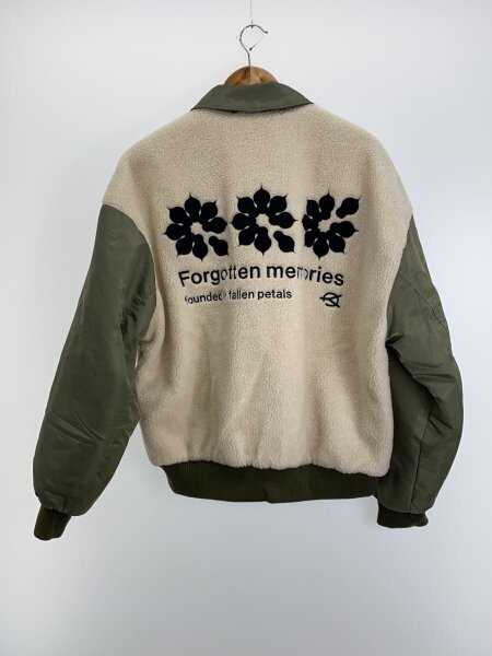 OY(オーワイ) / FLOWER LOGO FLEECE BOMBER JACKET/フリースジャケット 