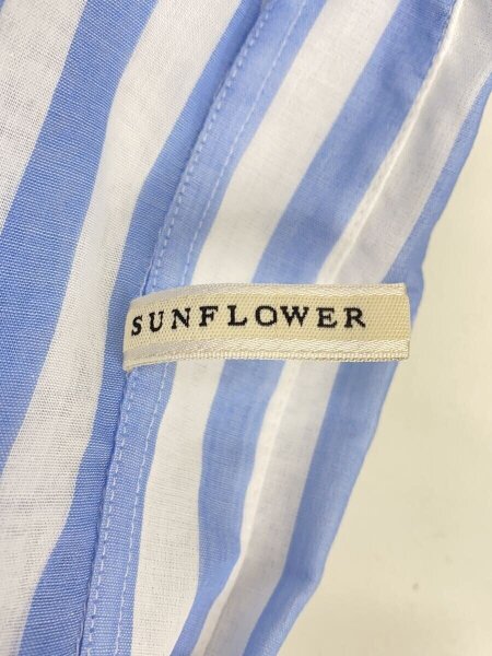 Sunflower(サンフラワー) / 長袖シャツ/XL/--/BLU/シアーストライプ 