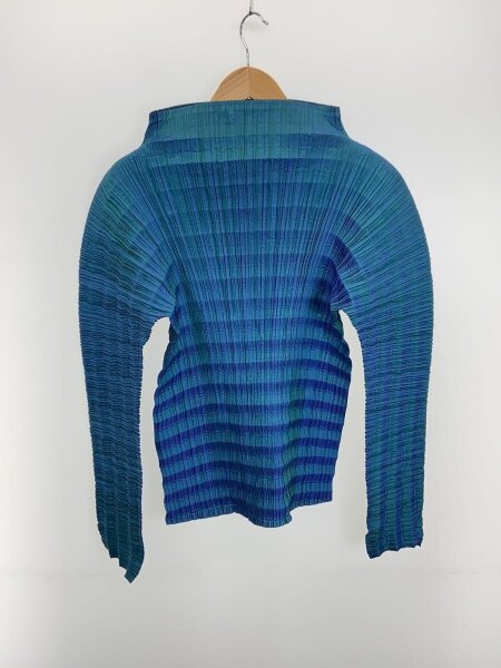 イッセイミヤケ　長袖ブラウス ISSEY MIYAKE(イッセイミヤケ) / 長袖ブラウス/M/ポリエステル/BLU