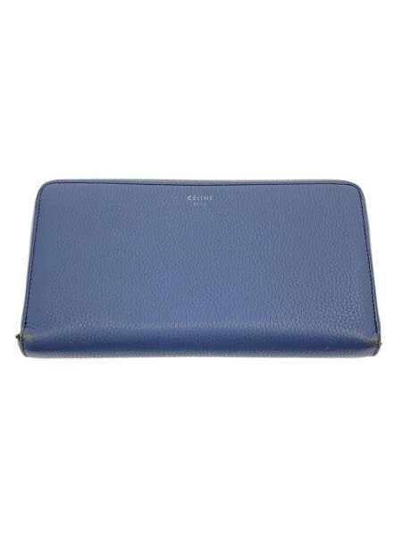 CELINE(セリーヌ) / 長財布/レザー/BLU/無地/レディース | 中古品の 