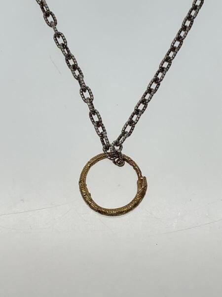 GUCCI(グッチ) / ゴールドスネークリングネックレス/SV925/SLV/トップ 