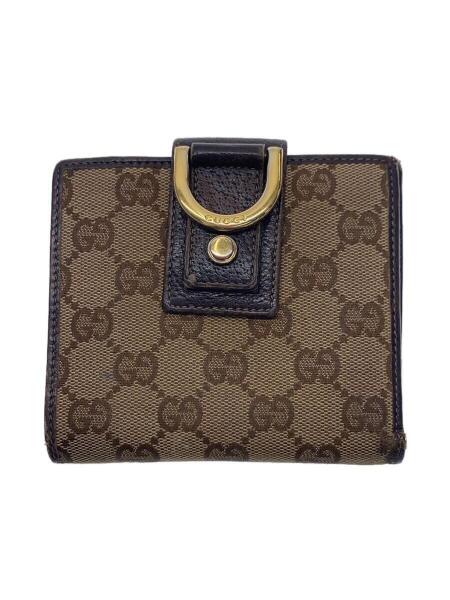 トト様 GUCCI 二つ折り財布 GUCCI(グッチ) / 2つ折り財布/キャンバス/CML/総柄/レディース/141411