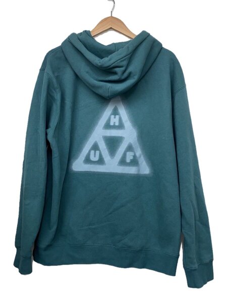 HUF(ハフ) / HORUS FULL ZIP HOODIE/ジップパーカー/L/コットン/GRN 
