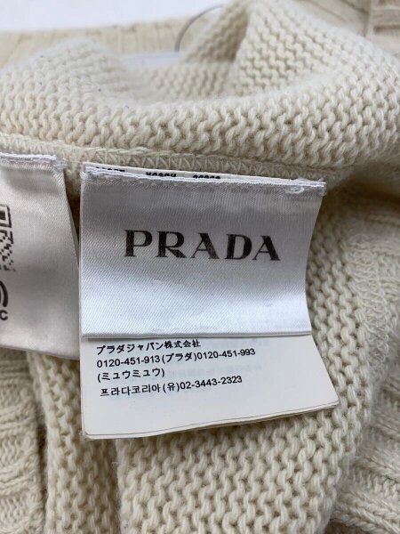 PRADA(プラダ) / 20AW/カシミヤ混ロゴクルーネックニット/48/ウール