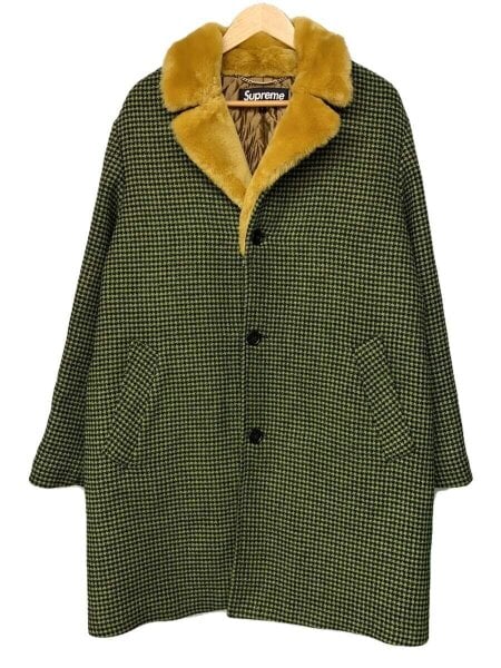 Supreme(シュプリーム) / Fur Collar Car Coat/L/アクリル/GRN/総柄 