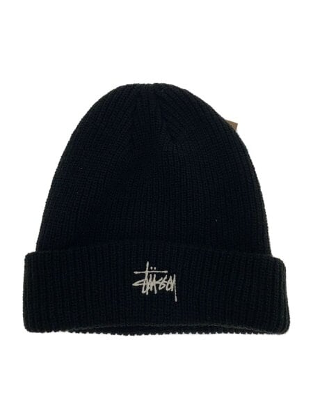 STUSSY ニット帽子 STUSSY(ステューシー) / ニットキャップ/--/アクリル/BLK/レディース