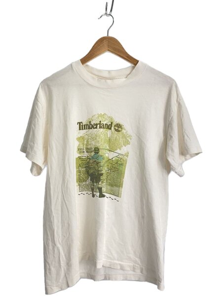 Timberland(ティンバーランド) / Tシャツ/M/コットン/WHT/90s/USA製 
