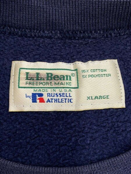 L.L.Bean(エルエルビーン) / スウェット/XL/コットン/NVY/無地/80s 