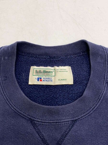 L.L.Bean(エルエルビーン) / スウェット/XL/コットン/NVY/無地/80s 