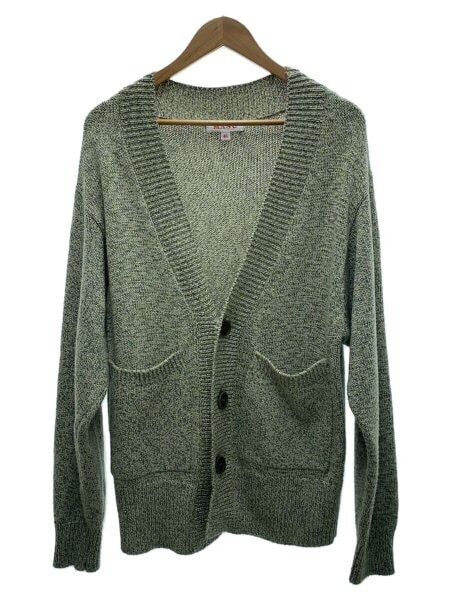 MASU(エムエーエスユー) / MELANGE LOOSE CARDIGAN/46/ナイロン/GRN