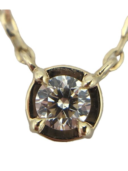 agete(アガット) / K10YG/0.03ct/ダイヤネックレス/GLD/10223116300-08 