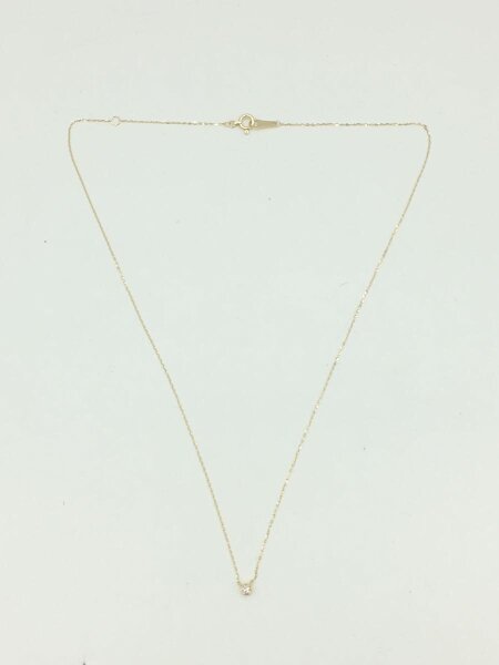 agete(アガット) / K10YG/0.03ct/ダイヤネックレス/GLD/10223116300-08 