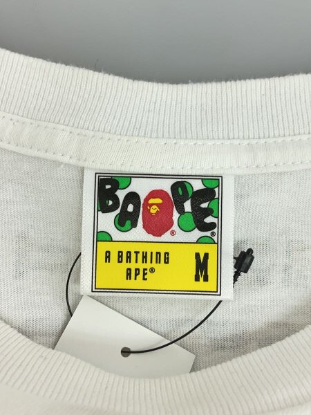 A BATHING APE(アベイシングエイプ) / Tシャツ/M/コットン/WHT