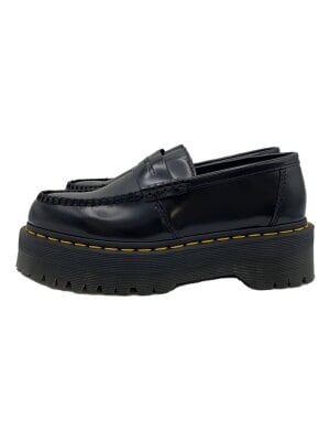 【Dr.Martens】フリンジローファー UK5 24cm Dr.Martens】黒 フリンジ付きローファー Dr. Martens フリンジ付き