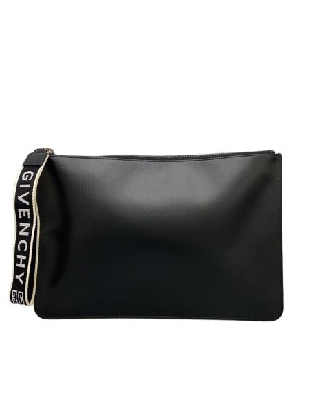 ジバンシー　GIVENCHY クラッチバッグ　黒　レザー　ブラック　レディース GIVENCHY(ジバンシィ) / クラッチバッグ/レザー/BLK/無地 | 中古品の