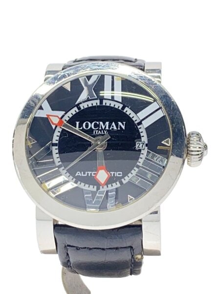 LOCMAN(ロックマン) / 自動巻腕時計/アナログ/レザー/BLK/BLK/SS