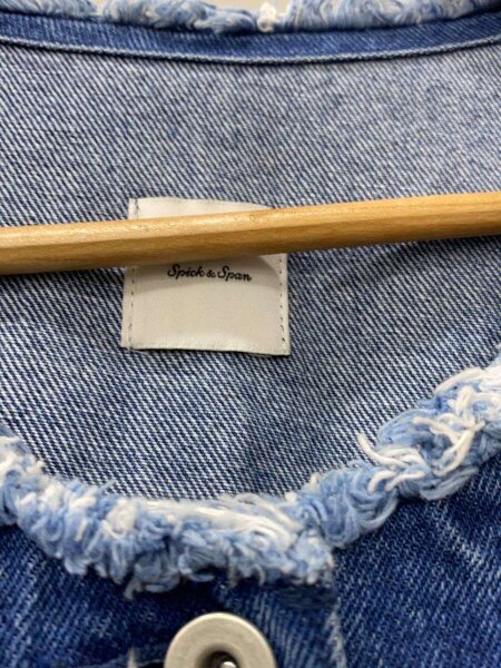 Spick&Span(スピックアンドスパン) / デニムノーカラージャケット/FREE