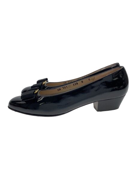 Salvatore Ferragamoリボン付きブラックフラットシューズ 【公式通販】