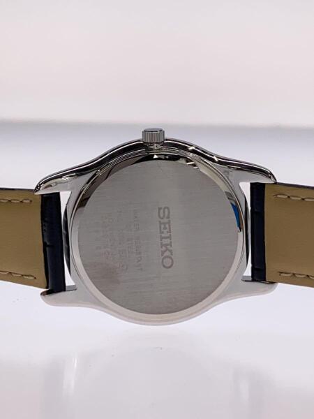 SEIKO(セイコー) / 腕時計/アナログ/レザー/SLV/BLK/SS/SCXP031 | 中古