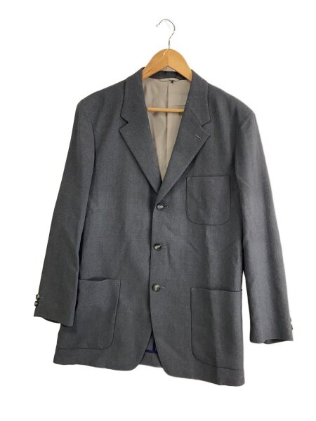 イッセイミヤケ　バイカラー テーラードジャケット 黒 グレー ISSEY MIYAKE(イッセイミヤケ) / テーラードジャケット/5/ウール/GRY