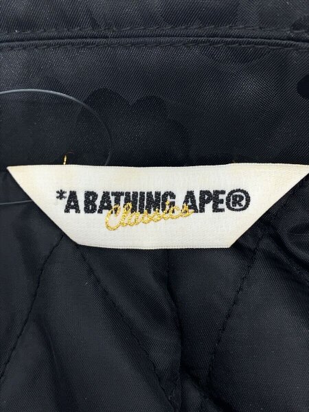 A BATHING APE ダブルライダースジャケット A BATHING APE エイプ ライダースジャケット 本革 ダブル メンズ