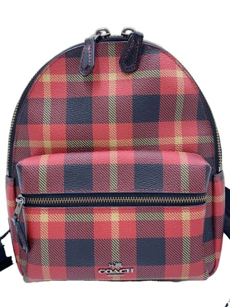 COACH(コーチ) / リュック_アート_チェック/レザー/RED// | 中古品の