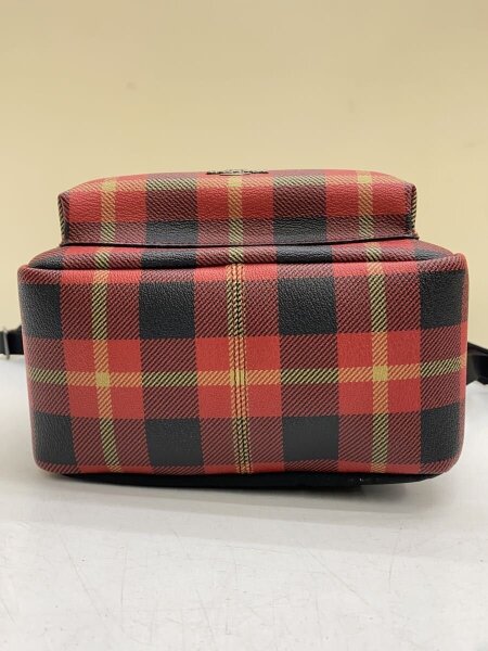 COACH(コーチ) / リュック_アート_チェック/レザー/RED// | 中古品の