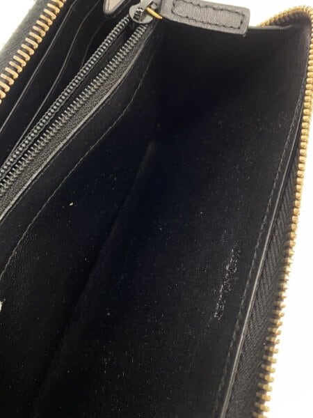 YVES SAINT LAURENT(イヴサンローラン) / 長財布/エナメル/BLK