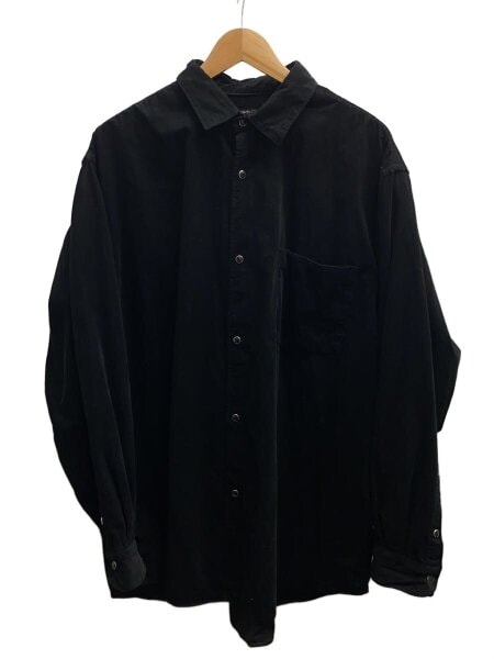 COMOLI(コモリ) / 25AW/コーデュロイシャツ長袖シャツ/3/コットン/BLK