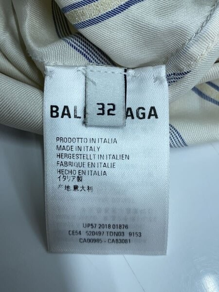 BALENCIAGA(バレンシアガ) / ボウタイニュースイングシャツ/32/シルク