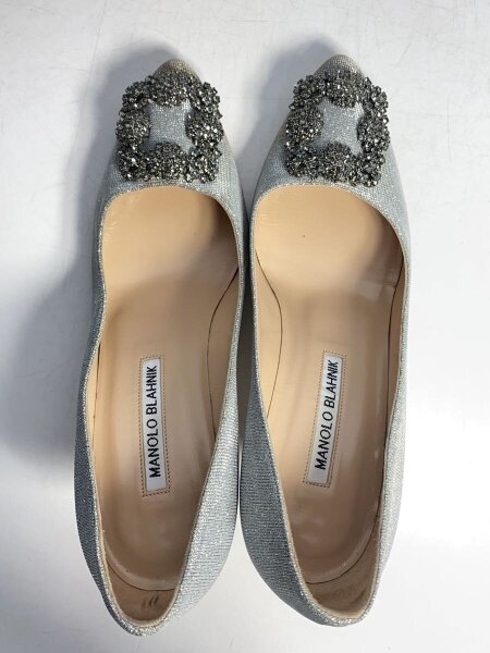 MANOLO BLAHNIK マロノブラニク 36.5 千鳥格子 MANOLO BLAHNIK(マノロ
