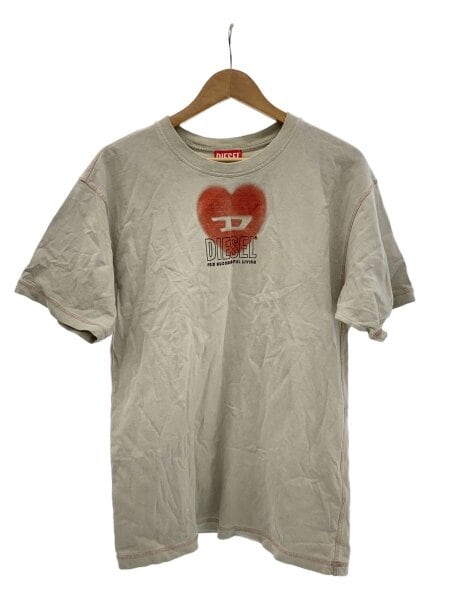 DIESEL ハートプリントTシャツ ブラウン 美品 DIESEL([イリョウ/フクショク]ディーゼル) / ハートロゴ/Tシャツ/XS