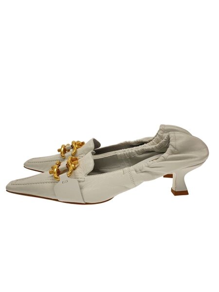 BOTTEGA VENETA(ボッテガヴェネタ) / マダム/パンプス/38/WHT/ホース 