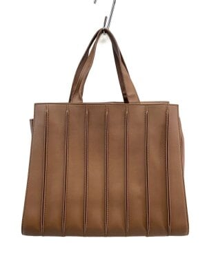 Max Mara メッシュ ベージュイントレチャートトートバッグ MAX MARAの 