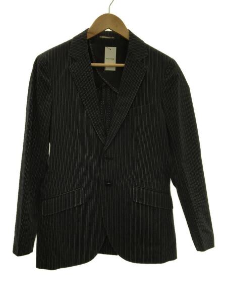 ポールスミス コットン テーラードジャケットストライプ黒