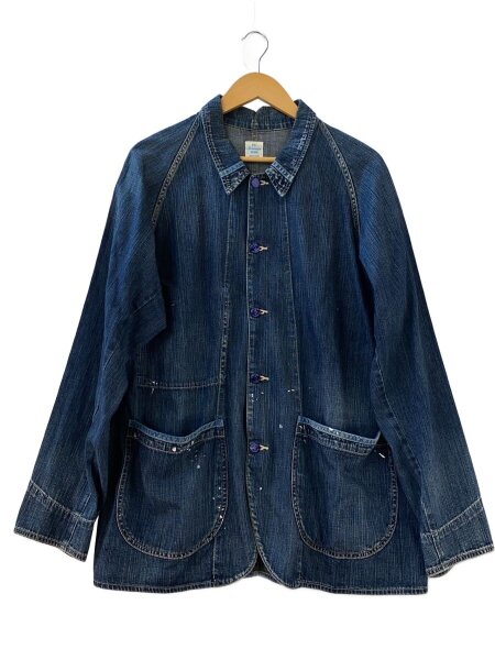 PORTER CLASSIC ポータークラシック カバーオール L 青 【古着】【中古】【送料無料】 Porter Classic(ポータークラシック) / カバーオール/L/デニム/IDG