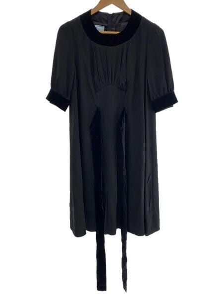 PRADA 半袖ミニワンピース 黒 PRADA半袖黒ワンピース