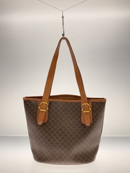 CELINE(セリーヌ) / マダカム/トートバッグ/レザー/BRW/総柄 | 中古品
