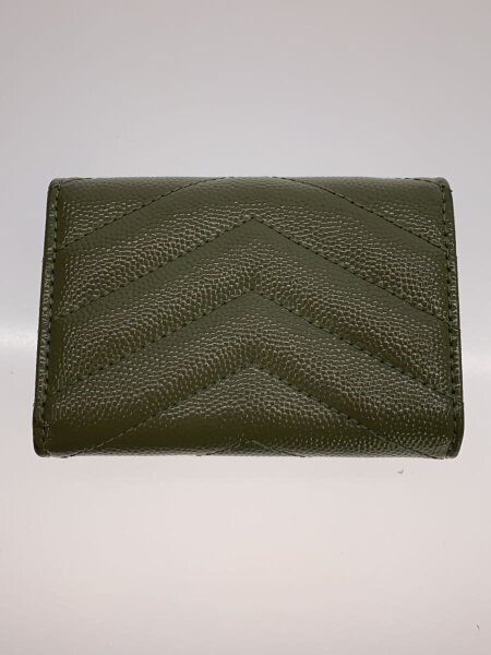 SAINT LAURENT(サンローラン) / 3つ折り財布/レザー/KHK/レディース