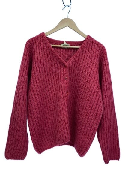 L.L.Bean(エルエルビーン) / カーディガン(厚手)/M/モヘア/RED/h252 