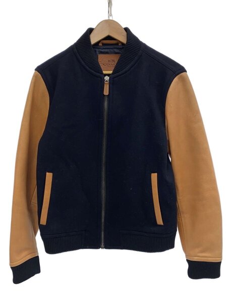 COACH(コーチ) / スタジャン/XS/ウール/NVY/袖レザー切替 | 古着の販売 
