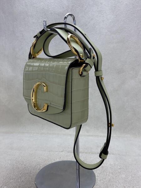 クロエ ショルダーバッグ クロエC 型押しレザー Chloe 2way