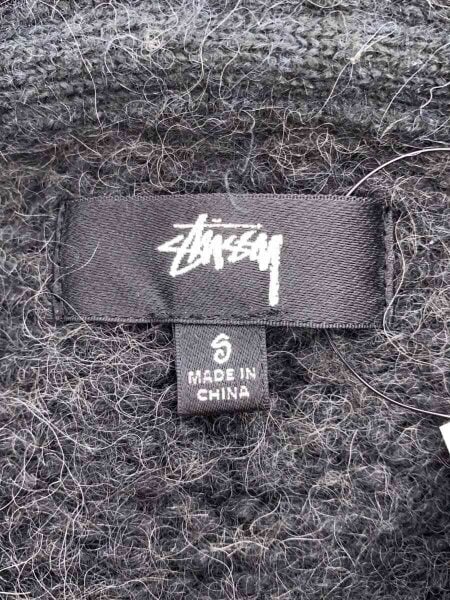 STUSSY / CHUNKY KNIT ZIP HOODIE/S/アルパカ/グレー/117200 STUSSY(ステューシー) / CHUNKY KNIT ZIP HOODIE/S/アルパカ/グレー